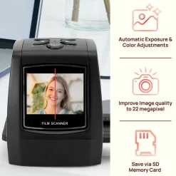 Film Scanner Slide Digitizer 22MP LCD Display TV Output<Pyle Sale
