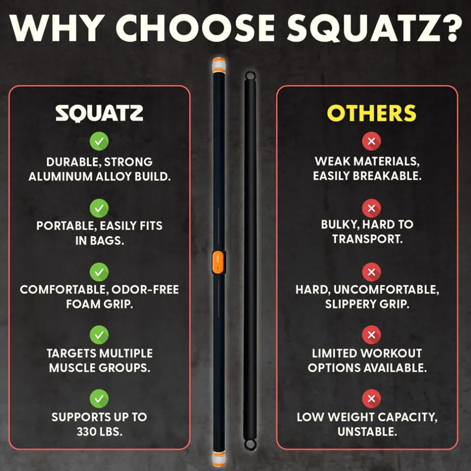 Fitness Training Bar<SQUATZ Discount