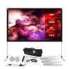 Foldable Projector Screen 120" HD 4K Matte White Wrinkle-Resistant<Pyle Discount