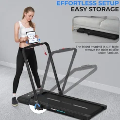 Foldable Treadmill & Walking Pad, 2.5 HP, 7.6 MPH, Easy Storage, 265lbs Capacity<SereneLife Sale