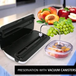 Food Vacuum Sealer - Extends Shelf Life, High Suction, LED Touch Controls<NutriChef Online