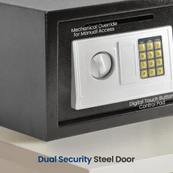 Front Load Safe Box Secure Storage Steel Construction 13.8