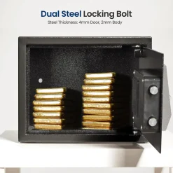Front Load Safe Box Secure Storage Steel Construction 13.8