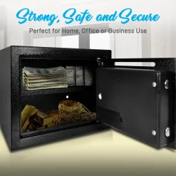 Front Load Safe Box Secure Storage Steel Construction 13.8