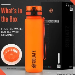 Frosted Water Bottle With Strainer<SQUATZ Sale
