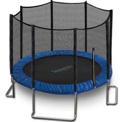 8FT Outdoor Trampoline, Safe Jumping, Reinforced Mat, Blue<SereneLife Hot