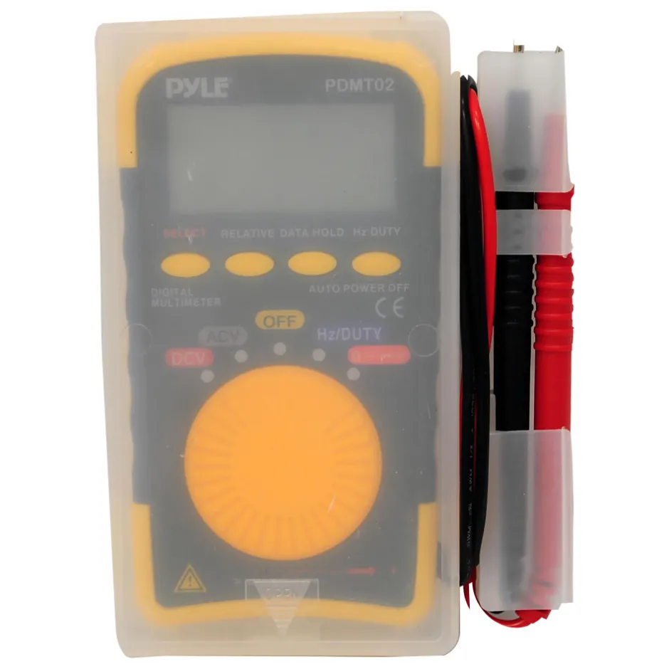 8-Function Digital Multimeter, Accurate Readings, Compact Design<Pyle Online