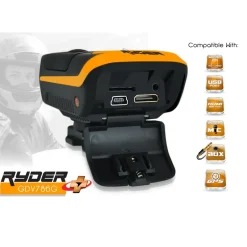HD Action Camera 1080P GPS Waterproof 16MP Anti-Shake Orange<GearPro Discount