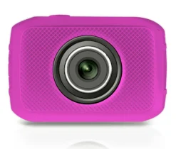 HD Sport Action Camera 720p Touch Screen Waterproof Case Pink<Pyle New