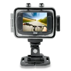 HD Sport Action Camera 720p Touch Screen Waterproof Case Pink<Pyle New