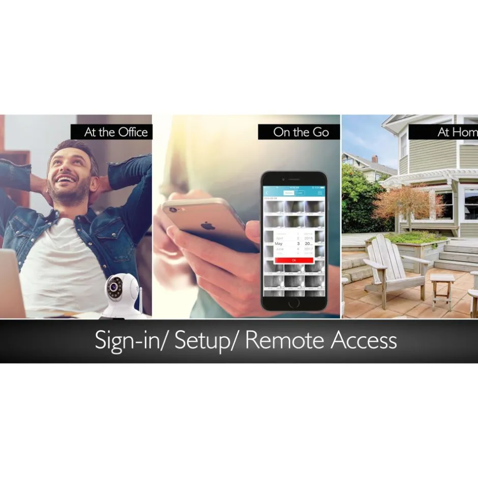 HD Wireless IP Camera, Remote Monitoring, 720p Video, Night Vision<SereneLife Hot