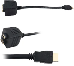 HDMI Video Splitter Adapter Cable 24K Gold-Plated Connectors<Pyle