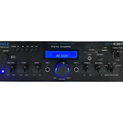 HiFi Bluetooth Amplifier with FM, USB & Karaoke Mic Inputs<Pyle Online