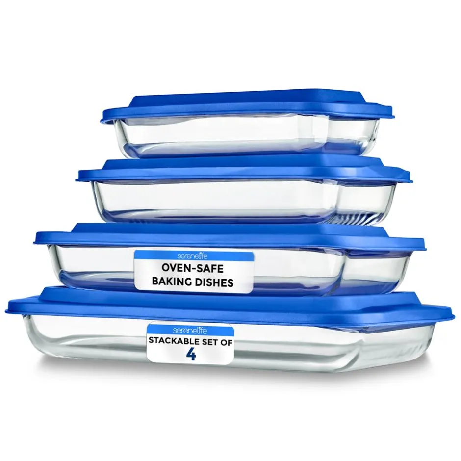 High Borosilicate Glass Bakeware Set<SereneLife Sale
