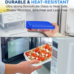 High Borosilicate Glass Bakeware Set<SereneLife Sale