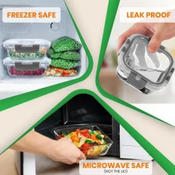 High Borosilicate Glass Food Container<NutriChef Best