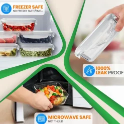 High Borosilicate Glass Food Container<NutriChef Hot