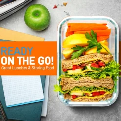 High Borosilicate Glass Food Container<NutriChef Hot