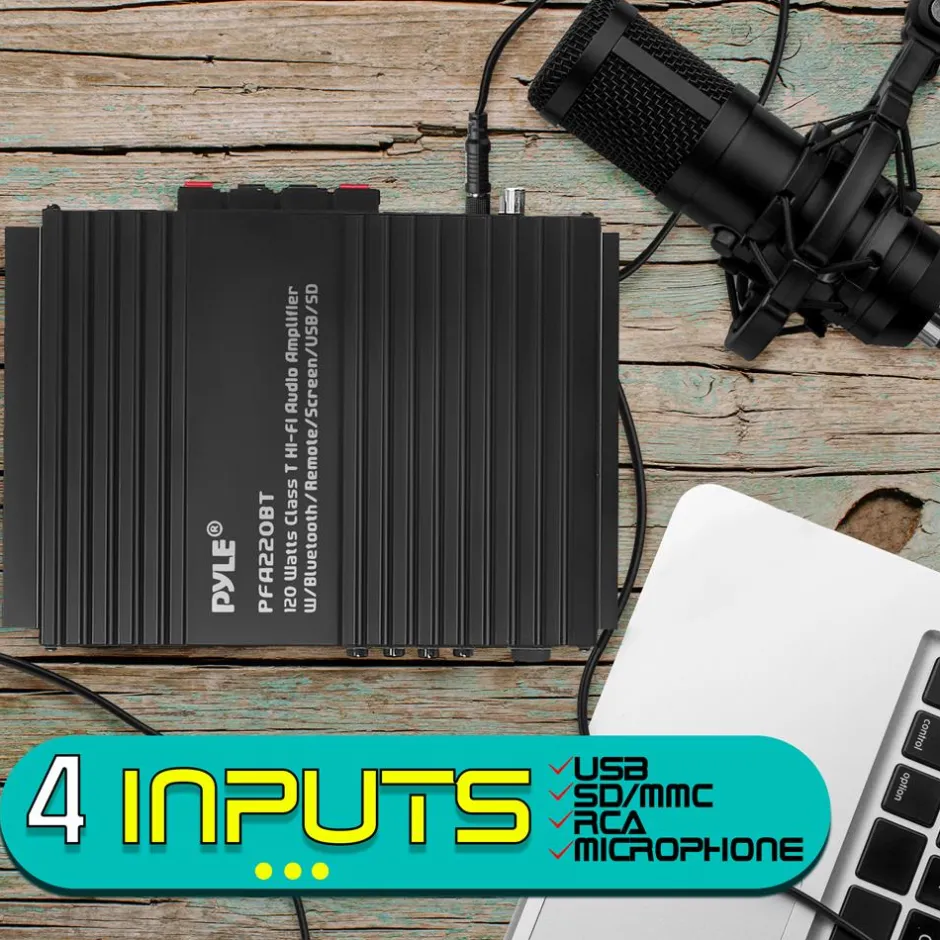 Home Audio Desktop Bluetooth Amplifier<Pyle Hot