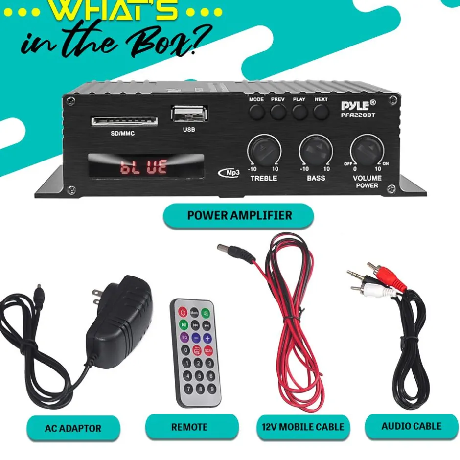 Home Audio Desktop Bluetooth Amplifier<Pyle Hot