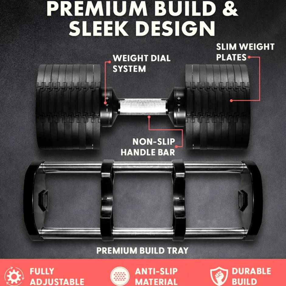 Home Fitness Adjustable Dumbbell Set Of<SQUATZ New
