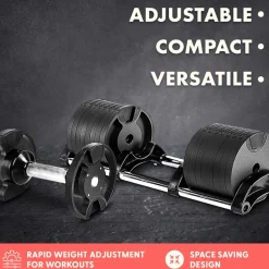 Home Fitness Adjustable Dumbbell Set Of<SQUATZ New