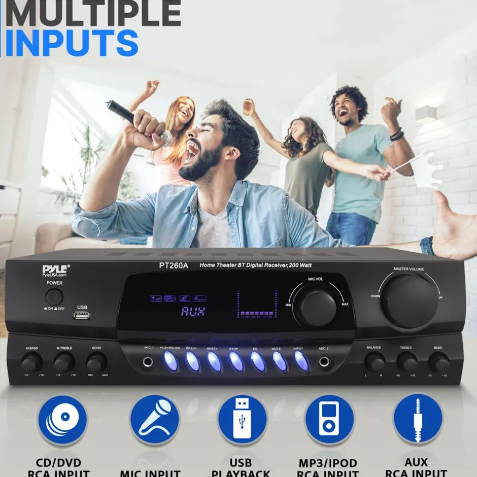 Home Theater Stereo Receiver System<Pyle New
