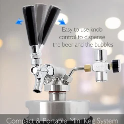 Homebrew Mini Keg System, 64 Oz.<NutriChef Outlet