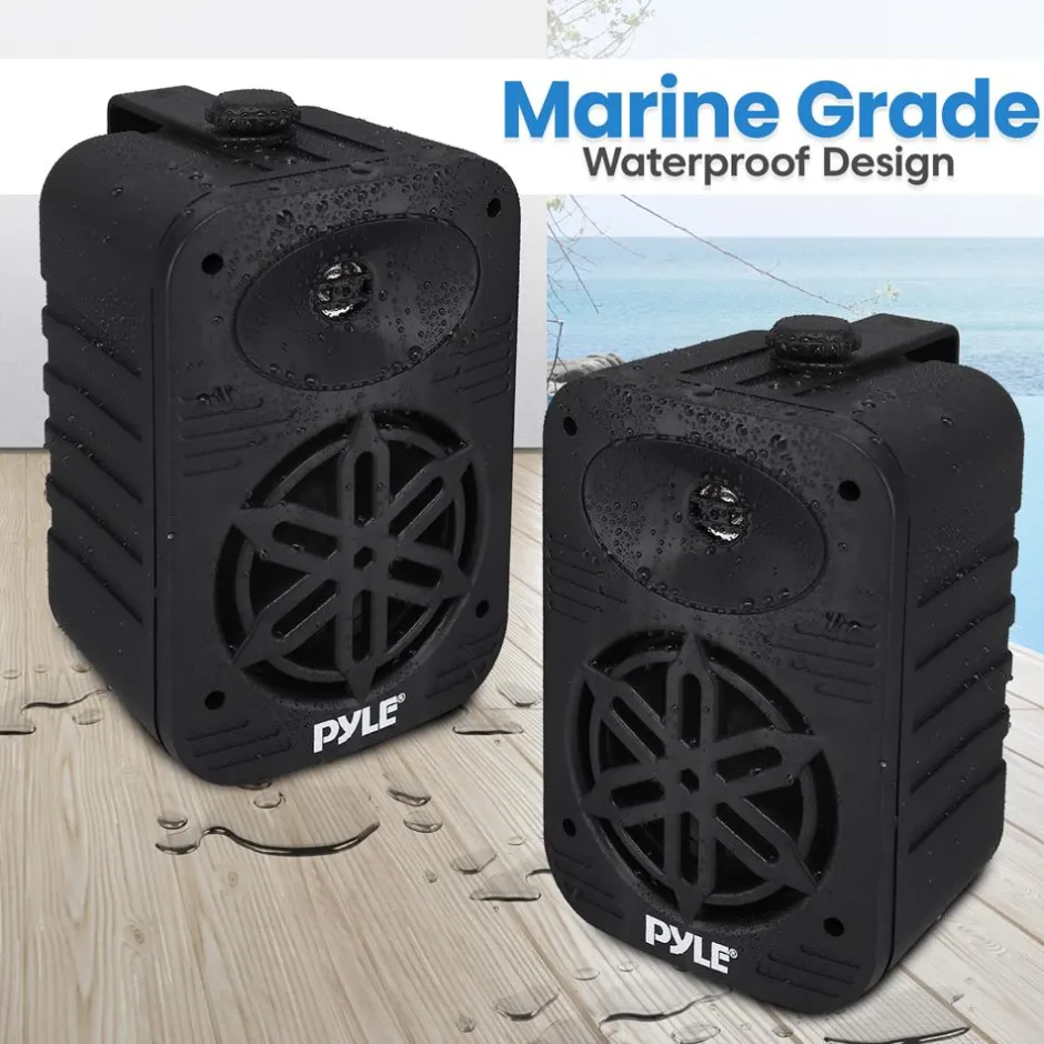 Indoor Outdoor Speakers 500W Waterproof 5.25" Polymer Tweeter<Pyle Discount