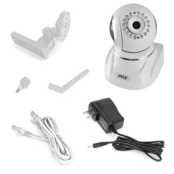 Indoor Wireless IP Camera - Remote Monitoring, HD 1080p, Night Vision, White<Pyle Outlet