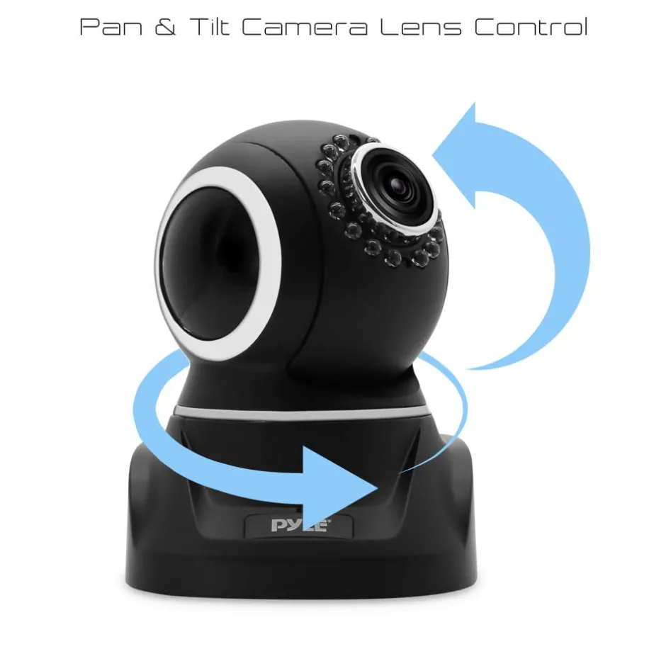 Indoor Wireless Security Camera - Remote Control, 720p HD, Night Vision<Pyle