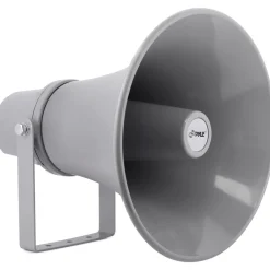 Indoor/Outdoor PA Horn Speaker 30W Loud Sound Aluminum Grey<Pyle Best