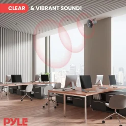 Indoor/Outdoor PA Horn Speaker 30W Loud Sound Aluminum Grey<Pyle Best