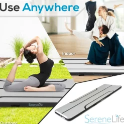 Inflatable Gymnastics Mat - Full Support - Durable PVC - 9.8 ft<SereneLife Hot