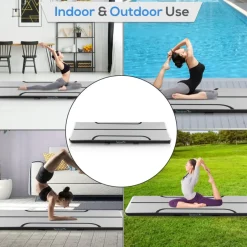 Inflatable Gymnastics Mat - Full Support - Durable PVC - 9.8 ft<SereneLife Hot