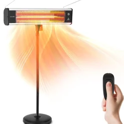 Infrared Patio Heater 1500W Efficient Carbon Fiber Remote Control<SereneLife Best