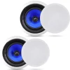 In-Wall Ceiling Speakers 300W Dual 8" Silk Tweeter Adjustable Treble<Pyle Hot