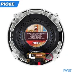 In-Wall Ceiling Speakers 300W Dual 8" Silk Tweeter Adjustable Treble<Pyle Hot