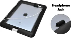 iPad Waterproof Case IPX8 Shockproof Marine Grade with Headphone Jack<Pyle Best