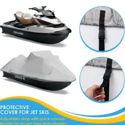 Jetski Cover, Waterproof Marine Grade Polyester, 103‚Äù-107‚Äù Length<Pyle