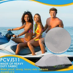 Jetski Cover, Waterproof Marine Grade Polyester, 103‚Äù-107‚Äù Length<Pyle