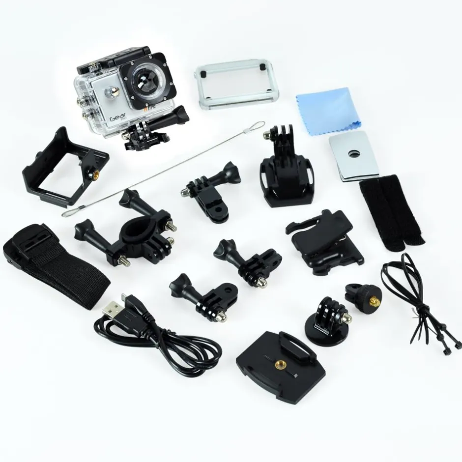 4K Ultra HD Action Camera, WiFi, Slow-Motion, Silver<Pyle Hot