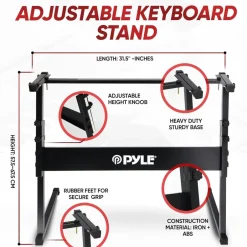 61-Key Electric Keyboard Piano, Portable Bluetooth, LCD Display<Pyle Clearance