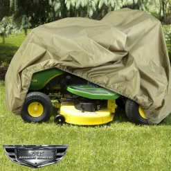 Lawn Tractor Cover Waterproof Canvas Snug Fit All-Weather Green<Pyle