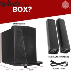 Line Array Speaker System, 1600W, 10