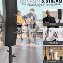 Line Array Speaker System - Powerful Sound, 1320W, Bluetooth Streaming<Pyle New