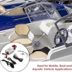 Marine Amplifier 200W Bluetooth Waterproof Compact Audio System<Pyle Outlet