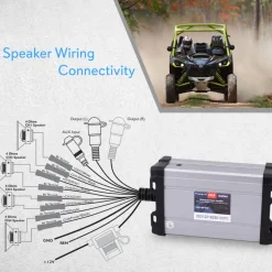Marine Amplifier 1500W Waterproof 4-Channel IP-65<Pyle Outlet