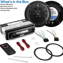 Marine Bluetooth Cd/Mp3 Radio Receiver<Pyle Outlet