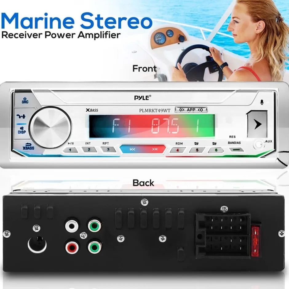 Marine Bluetooth Cd/Mp3 Radio Receiver &<Pyle Online
